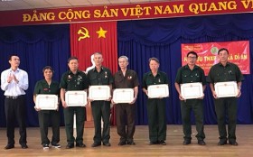 Hội Cựu thanh niên xung phong TXx.Dĩ An: Tuyên dương 3 tập thể và 7 cá nhân có thành tích trong công tác hội