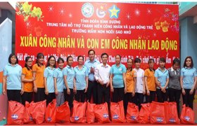 Chung tay chăm lo tết cho thanh niên công nhân