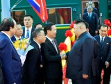 DPRK Chairman arrives at Dong Dang Station, beginning Vietnam visit
