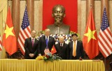 Ký kết bốn văn kiện hợp tác giữa hai nước Việt Nam-Hoa Kỳ