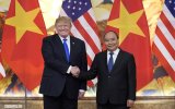 Thủ tướng Nguyễn Xuân Phúc đón tiếp Tổng thống Hoa Kỳ Donald Trump