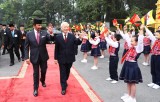 Tổng Bí thư, Chủ tịch nước chủ trì Lễ đón Quốc vương Brunei