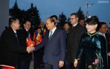 越南政府总理阮春福抵达布加勒斯特开始对罗马尼亚进行正式访问