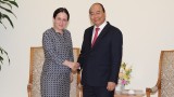 越南政府总理阮春福会见罗马尼亚外交部国务秘书格奥尔基策