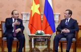 Thủ tướng Nguyễn Xuân Phúc và Thủ tướng LB Nga đồng chủ trì họp báo
