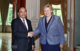 Thủ tướng Nguyễn Xuân Phúc hội đàm với Thủ tướng Na Uy Erna Solberg