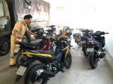 Tạm giữ 31 xe máy của nhóm “quái xế” tổ chức tụ tập đua xe trái phép trên đường ĐT746