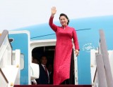 Top legislator arrives in Beijing, continuing official visit to China