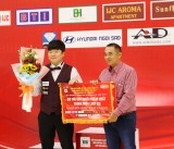 Cho Myung Woo (Hàn Quốc) vô địch giải Billiards Carom 3 băng quốc tế Bình Dương