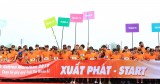 Hàng ngàn công nhân chạy bộ gây Quỹ “Trái tim nhân ái”