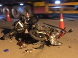 Hai xe máy tông nhau, 3 người nhập viện cấp cứu
