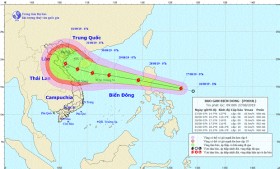 Các tỉnh, thành phố ven biển chủ động ứng phó với bão Podul