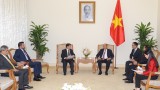 越南政府总理阮春福会见尼加拉瓜外长孟卡达
