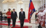 柬埔寨与老挝一致同意把关系提升为长期全面战略伙伴关系