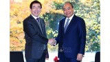 越南政府总理阮春福会见韩国首尔市市长