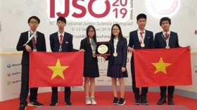 越南学生代表团在2019年IJSO竞赛中荣获3枚金牌和3枚银牌