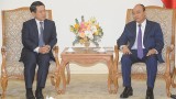 越南政府总理阮春福会见老挝外交部部长