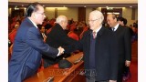 越共中央政治局举行原党和国家高层领导新春见面会