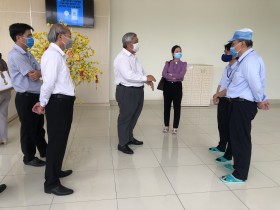 Kiểm tra công tác phòng chống dịch Covid 19 tại Bến Cát, Dầu Tiếng