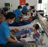 Hội Chữ thập đỏ TP.Dĩ An: Tiếp nhận hơn 200 đơn vị máu tại lễ phát động hiến máu tình nguyện