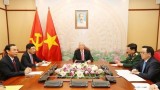 越共中央总书记、国家主席阮富仲与俄罗斯联邦总统普京举行电话会谈