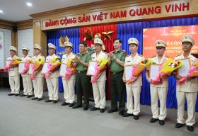 Công bố quyết định của Giám đốc Công an tỉnh về công tác cán bộ