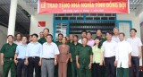 Hội Cựu chiến binh tỉnh: Trao tặng nhà “Nghĩa tình đồng đội”