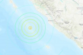 Twin earthquakes rock Indonesia’s Sumatra island