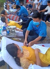 Huyện Dầu Tiếng: Nhiều người tham gia hiến máu tình nguyện