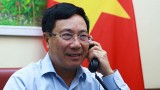 越南政府副总理兼外交部长范平明与德国外交部长海科·马斯通电话