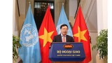 第75届联合国大会纪念彻底消除核武器国际日的高级别会议 越南政府副总理兼外交部长发表讲话