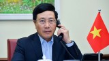 越南政府副总理兼外交部长范平明同马尔代夫外交部长阿卜杜拉·沙希德通电话
