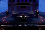 Bầu cử Mỹ: Nóng cuộc tranh luận giữa hai liên danh tranh cử