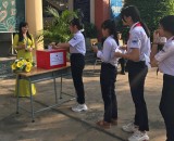 TP.Thuận An: Học sinh tham gia ủng hộ đồng bào miền Trung