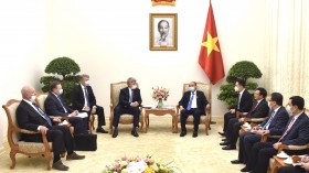 阮春福总理会见俄罗斯驻越大使