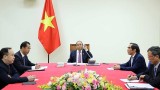 越南政府总理阮春福与老挝总理通伦·西苏里通电话