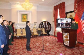 越南驻美国国防武官处举行越南人民军建军76周年纪念活动