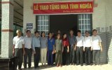 Huyện Bàu Bàng: Trao 3 nhà tình nghĩa cho các hộ khó khăn về nhà ở
