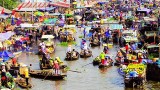 丐冷水上集市成为芹苴市乃至九龙江三角洲的特色旅游景点