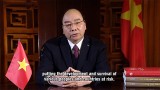 越南政府总理阮春福向气候适应峰会发表视频演讲