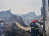 Đã dập tắt đám cháy 5 ki ốt gần chợ 185 Thuận Giao