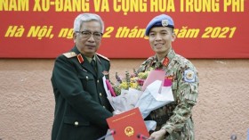 越南第二位军官将赴美国纽约联合国总部执行任务