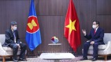 越南政府总理范明正会见东盟秘书长林玉辉