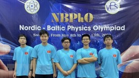 河内市学生在北欧-波罗的海物理奥林匹克竞赛中获得一金两银一铜
