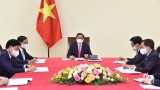 越南政府总理范明正与日本首相菅义伟通电话