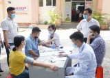 Vaccination against Covid-19 administered to reporters inside and outside of Binh Duong province