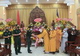 Nhiều đơn vị, tổ chức đến chúc mừng Ban trị sự Giáo hội Phật giáo Việt Nam tỉnh nhân dịp lễ Phật đản 2021