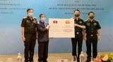 首都司令部向老挝首都万象军事指挥部提供防疫物资援助