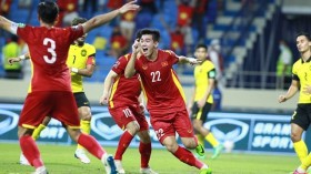 2022年卡塔尔世界杯亚洲区预选赛：越南队2-1击败马来西亚队 继续保持小组首位