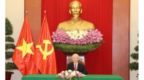 越共中央总书记阮富仲与斯里兰卡总统通电话